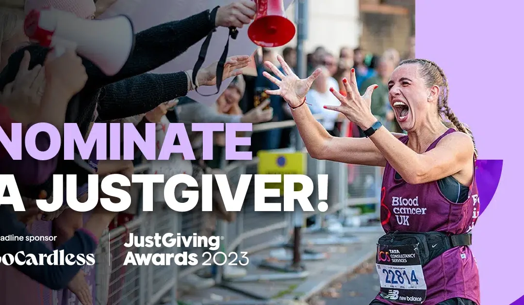 JustGiving: Nominations are now open for 2023 GoCardless JustGiving Awards