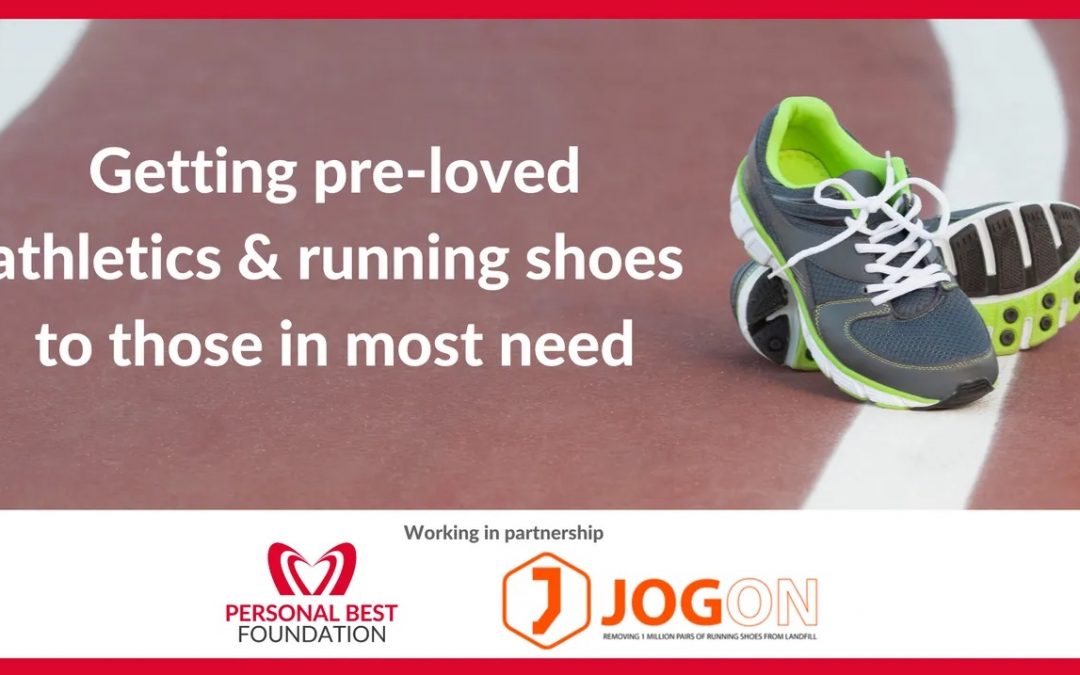 PBF has joined forces with JogOn to help re-distribute pre-loved athletics and running shoes