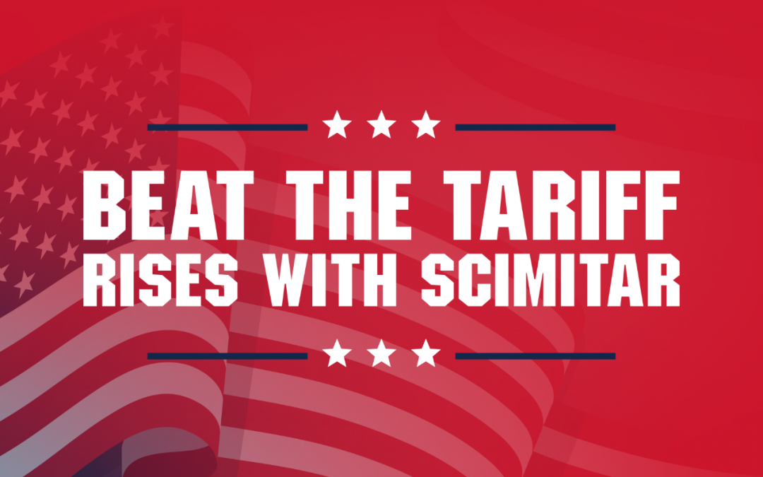 Scimitar: Beat the Tariff rises with Scimitar and get your event geared up for less!
