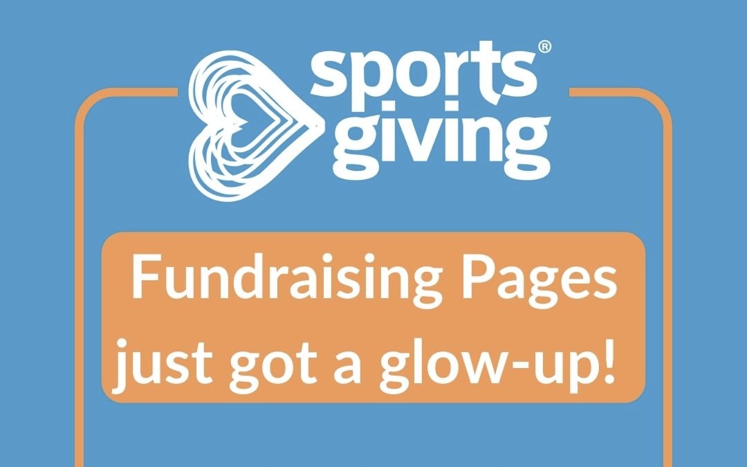 RaceNation SportsGiving: SportsGiving Fundraising Pages just got a glow-up