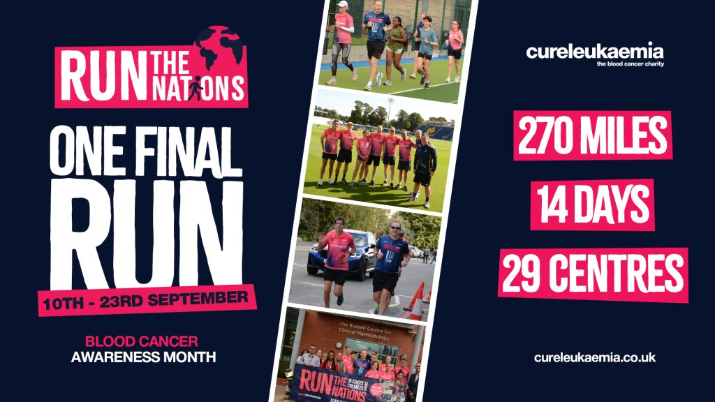 Cure Leukaemia: Run The Nations Returns for 2025 – ‘One Final Run’ Across the UK
