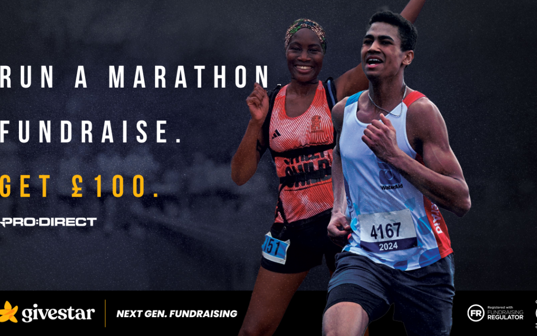 givestar launches new incentive campaign: Run a Marathon. Fundraise. Get £100.