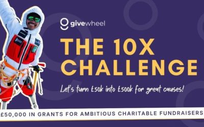 GiveWheel Launches the 10x Challenge with up to £50,000 in grant funding